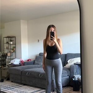 ECHT Women's Black and Gray Boot Cut Pants